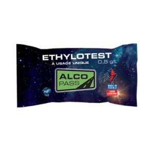 Ethylco : l'ethylotest ou l'alcootest homologué (chimique et électronique).
