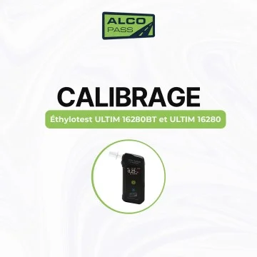 Service de Calibrage pour éthylotest électronique ULTIM 16280 et ULTIM 16280BT | Alcopass