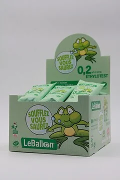 Lot de 10 Ethylotest Jetable NF 0.2 G/L